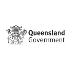 Black Queensland Government logo